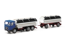 Herpa 317238 - H0 - MAN F8 Milchtank-Hängerzug